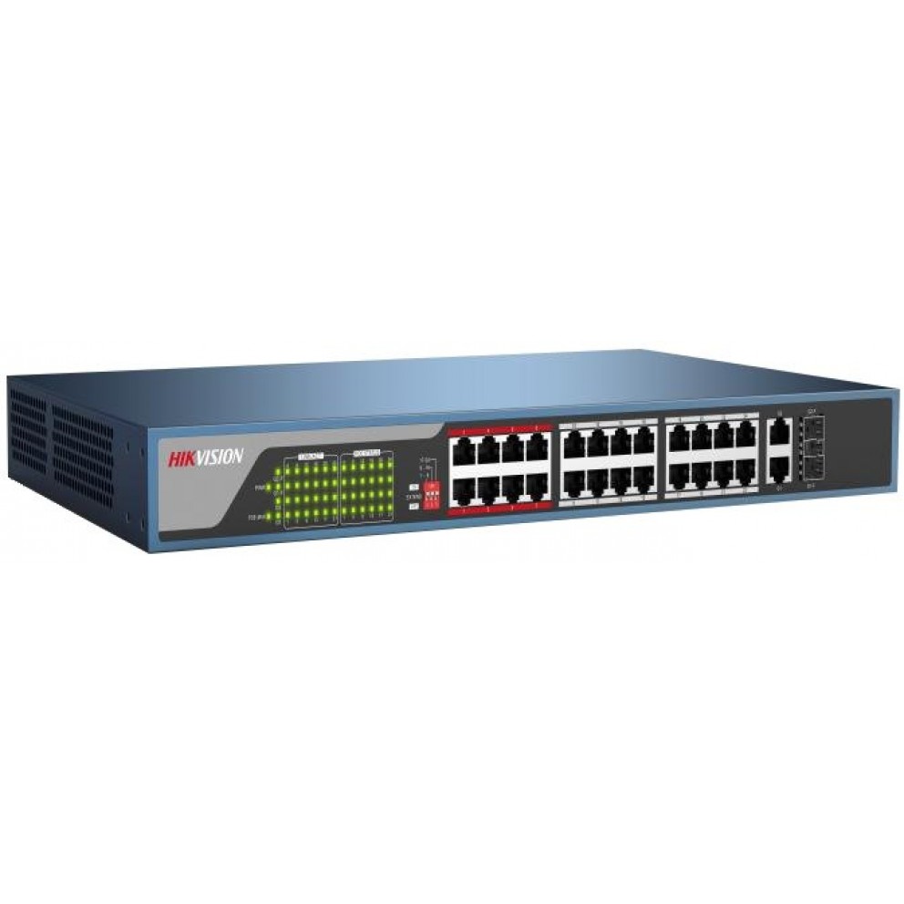 Conmutador De Red Hikvision DS 3E0105P E 4 Puertos PoE Alcance PoE De